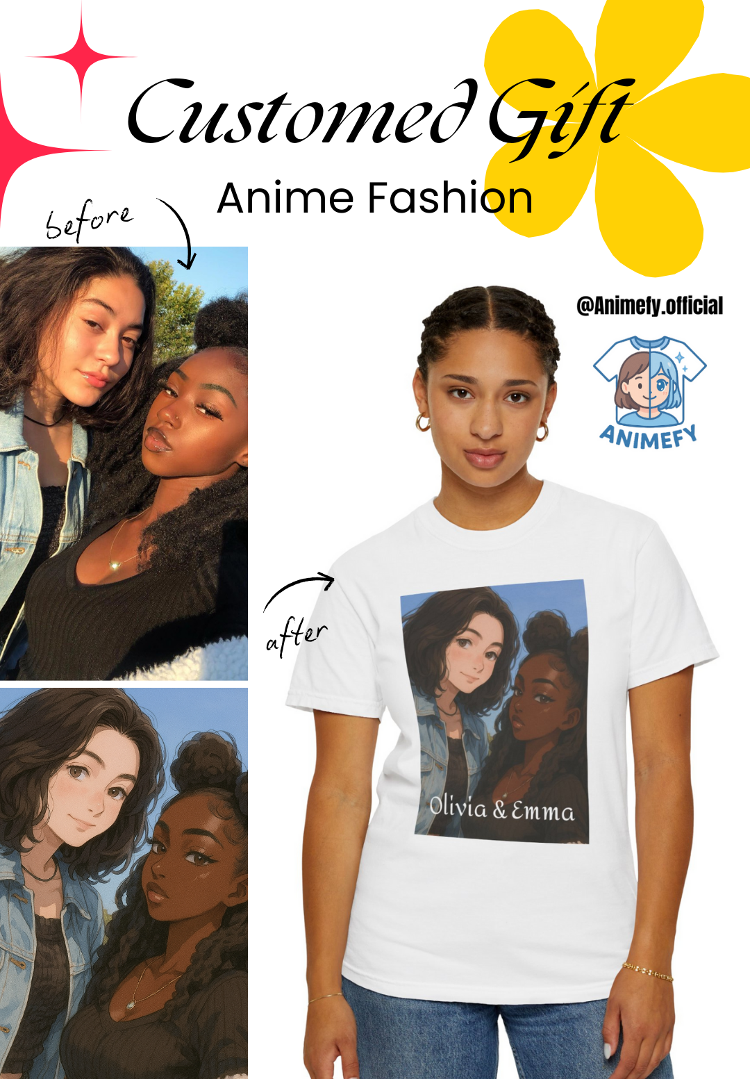 Customised Anime T-shirt